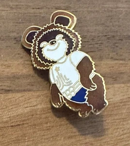 Moscow 1980 Misha Mascot Bear Olympic Pin - Picture 1 of 1