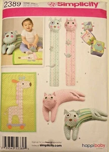 Almohada elevadora, bloques, tapete de juego y tabla de cultivo patrón de costura simplicidad 2389 nuevo en paquete - Imagen 1 de 2