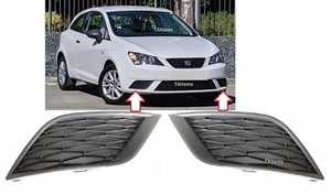 FRONT BUMPER LEFT+RIGHT SIDE LOWER GRILL SET PAIR FOR SEAT IBIZA ( 6J ) 2012- - Picture 1 of 11