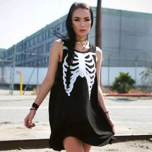 IRON FIST BONE IN TRAPEZE TANK DRESS - Picture 1 of 1