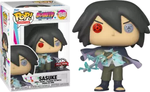 Boruto Naruto Next Generations Sasuke Sharingan Pop! Vinyl + POP PROTECTOR - Picture 1 of 3