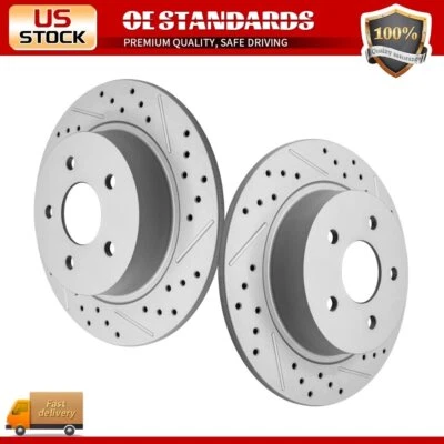 Rotores de freno perforados de disco trasero para Ford C-Max Transit Connect Escape 2014-2016 Foto 1 de 4