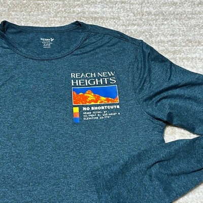 Camisa de rendimiento de manga larga azul XL 14-16 ropa deportiva Old Navy para jóvenes niños Foto 1 de 4