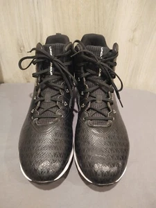 Under Armour Hammer Mid RM Mens Football Cleats Mens 13 Black/White - Picture 1 of 6