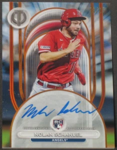 Nolan Schanuel 2024 Topps Tribute Autograph Rookie Orange (13/25) Anaheim Angels - Picture 1 of 2