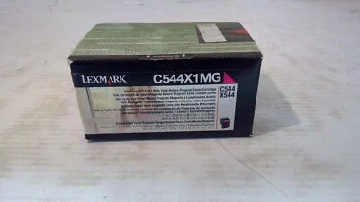 Genuine Lexmark C544/X544 Magenta Toner Cartridge C544X1MG - Image 1 of 4