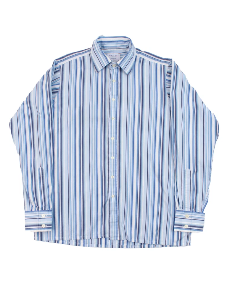 Hackett London Classic Long Sleeve Striped Shirt Size M - Image 1 of 3