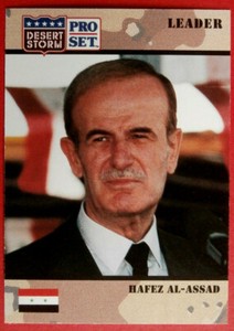DESERT STORM - Card #075 - Leader: HAFEZ AL-ASSAD - Pro-Set 1991