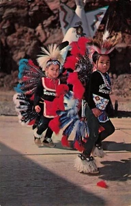 Native Americans Cherokee Reservation Dancers NC Vintage Postcard - Picture 1 of 2
