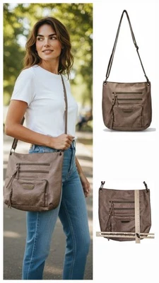 Stone Mountain Large Western Shoulder Bag Jacquard Faux Leather Hipster Purse - Image 1 of 4