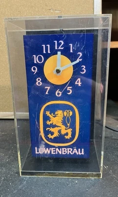Reloj Iluminado Cerveza Lowenbrau Vintage Foto 1 de 4