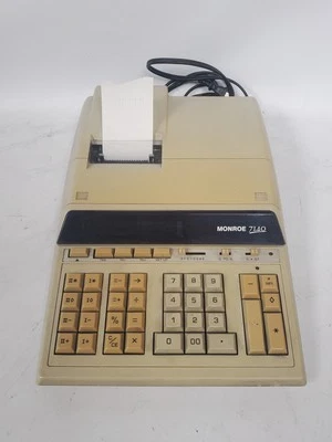 Vintage Monroe 7140 Large Printing Digital Calculator - Image 1 of 4