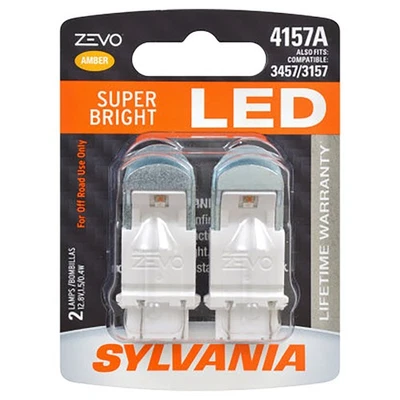 SYLVANIA 4157 ZEVO LED Amber Bulbs – Park & Turn Signal Bright Bulbs (2PK) - Image 1 of 4