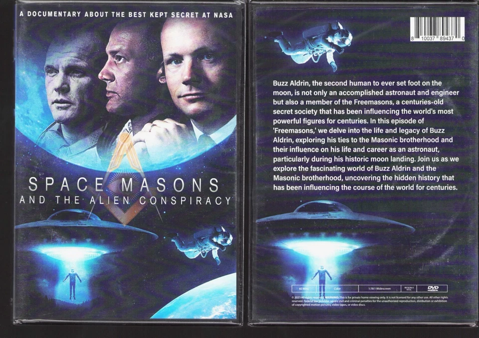Space Masons and the Alien Conspiracy (DVD) Buzz Aldrin Conspiracy - New Sealed - Image 1 of 1