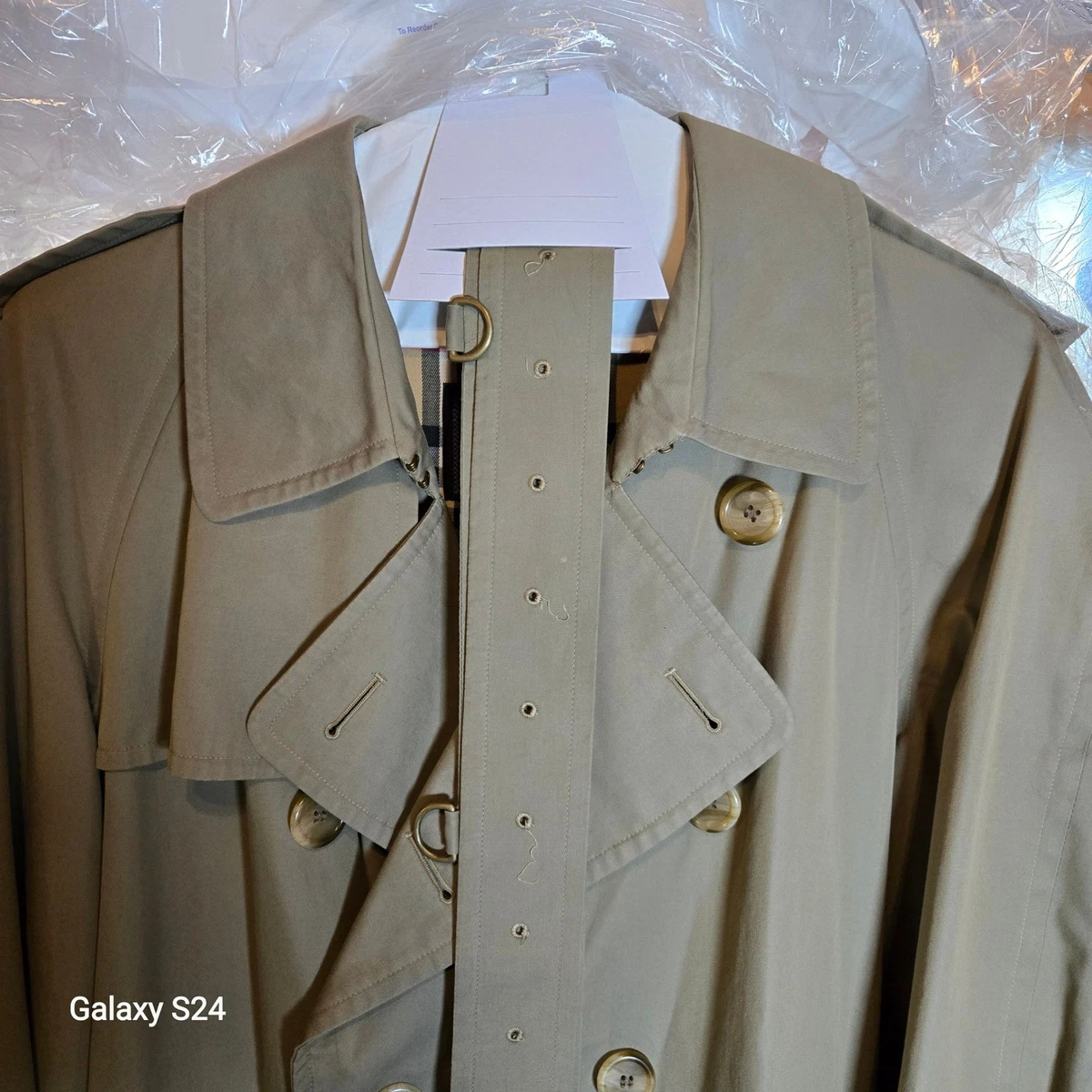 Burberry ￼￼Vintage Trench coat 44 英国製 Burberry Trench Coat Men 44 for sale | eBay