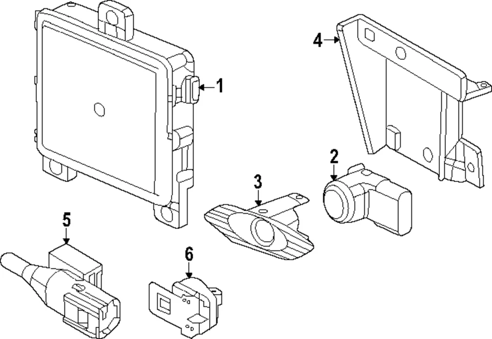 Genuine Honda Park Sensor Retainer 39681-3A0-A01 - Image 1 of 1