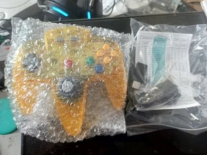 Controlador inalámbrico USB Nintendo 64 N64 con paquete de rublos amarillo - PC Switch MAC - Imagen 1 de 12