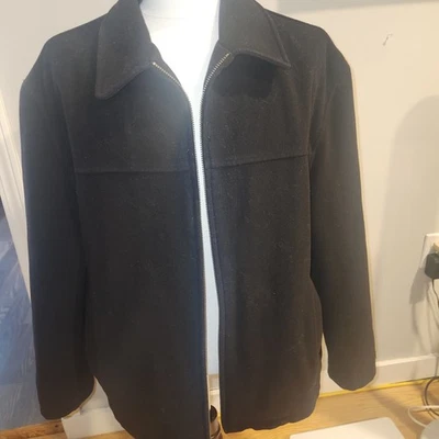 Dockers  Men's XL Black Wool Coat - Image 1 of 4