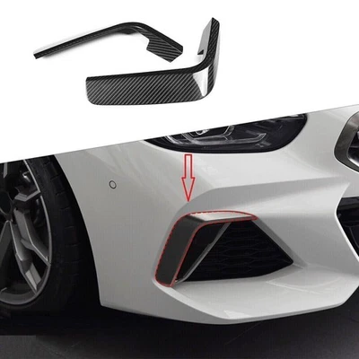 Cubierta de alerón divisor de parachoques delantero de fibra de carbono real para BMW Z4 2017-2020 Foto 1 de 4