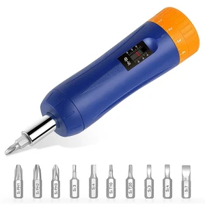 Drehmomentschraubendreher 10-60 in-lbs 1/4 Zoll Antrieb verstellbar Drehmomentschlüssel Set w... - Bild 1 von 9