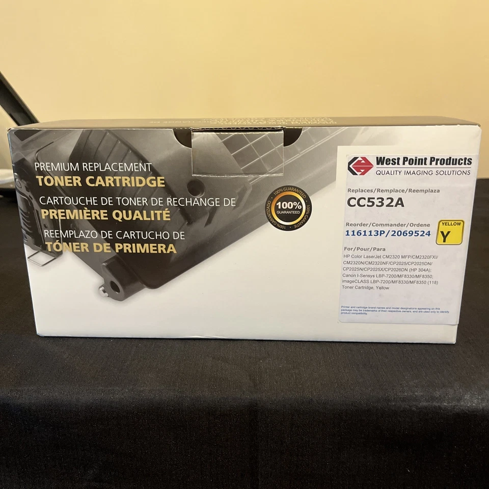 Toner Cartridge Alternative Replacement for HP Color Laser Canon I Sensys Yellow - Image 1 of 2