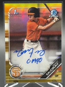 2019 Bowman Draft GRANT MCCRAY 1st Auto True Gold Refractor /50 - Picture 1 of 2