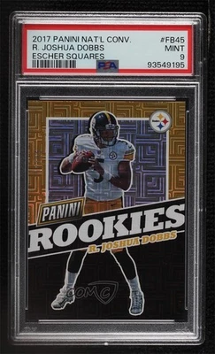 2017 National Convention Escher Squares /25 R Joshua Dobbs PSA 9 MINT Rookie RC - Image 1 of 2