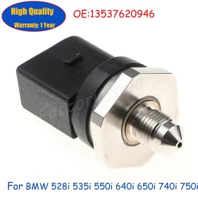 Sensor de presión de riel de combustible para BMW 528i 535i 550i 640i 650i 740i 750i 13537620946 Foto 1 de 4
