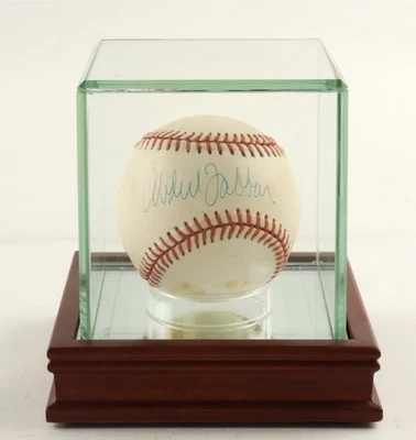 Kareem Abdul Jabbar HOF Lakers Signed ONL Baseball AUTO PSA COA w/ Display Case - Image 1 of 3