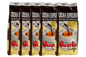 QUARTA CAFFE' miscela CREMA ESPRESSO da 250g macinato speciale. 5 CONFEZIONI - Imagen 1 de 2