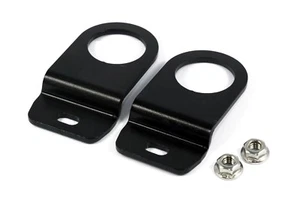 ALUMINIUM ANODISED RADIATOR BRACKETS BLACK fits NISSAN SKYLINE R34 GTT GTR - Picture 1 of 1