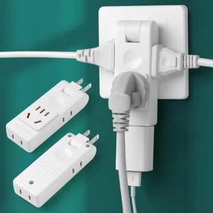 4 In 1 US Electrical Socket Rotation Plug Adapter Wall Outlet Extension - Afbeelding 1 van 9