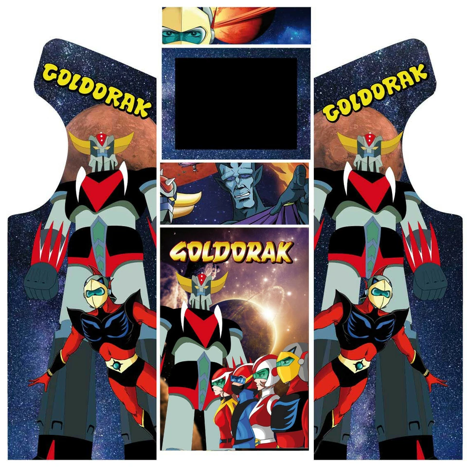 Stickers Borne Arcade - Modèle Goldorak - Photo 1/1