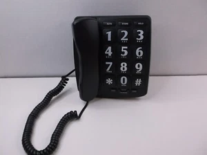 Advanced American Black Big Button Phone for Wall or Desk w/ Speaker - Picture 1 of 3