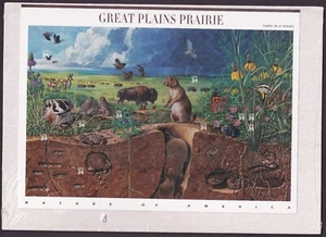 Scott #3506 Great Plains Prairie (Nature) Sheet of 10 34¢ Stamps - Sealed White - Picture 1 of 2