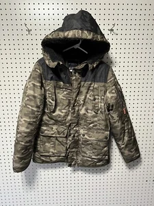 Youth boys London Fog camouflage winter jacket - large 14-16 - Picture 1 of 4