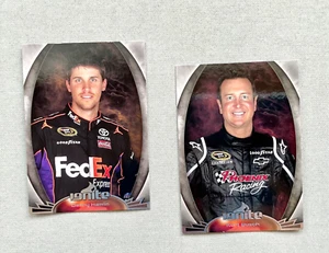 NASCAR PRESS PASS IGNITE LOT OF 2 CARDS DENNY HAMLIN #16 & KURT BUSCH #9 - Picture 1 of 2