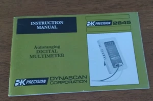 B&K Precision Autoranging Digital Multimeter Bedienungsanleitung, Modell 2845 gebraucht - Bild 1 von 3