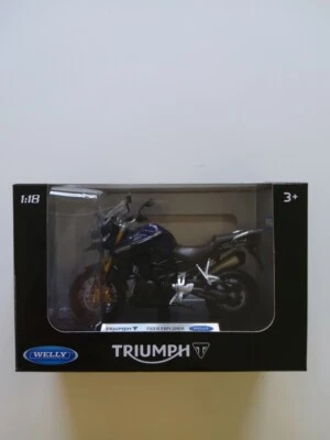 WELLY • Triumph Tiger Explorer Diecast Model Motorcycle 1:18 Scale Motorbike  - Image 1 of 4