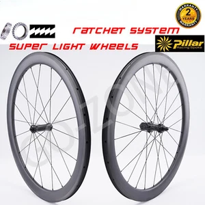 Ultralight 700c Road Bike Carbon Wheelset Rim Brake Depth 30-60mm Width 25mm - Picture 1 of 14