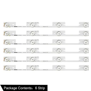 KIT (6pcs) 40" TV LED Strip For konka 40L2400 KDL39SS662U 35018340 KDL40SS662U - Picture 1 of 3