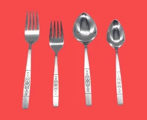 Oneida Silver WM A. Rogers ROCHESTER Stainless Deluxe Black Flatware CHOICE - Picture 1 of 13