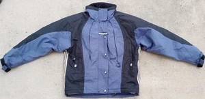 Marker Womens Black and Blueish Zippered Winter Ski  Snowboarding Jacket Size 8 - Picture 1 of 4