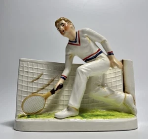 "Estatuilla de tenista masculino Inarco de colección E-3172 U. S. Open Wimbledon 6,25"" H" - Imagen 1 de 8