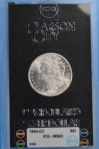 1884 CC Morgan Dollars ICG MS63 GSA HOARD in SUPPORTO E SCATOLA CON COA SCELTA/GEMMA #3 - Foto 1 di 14