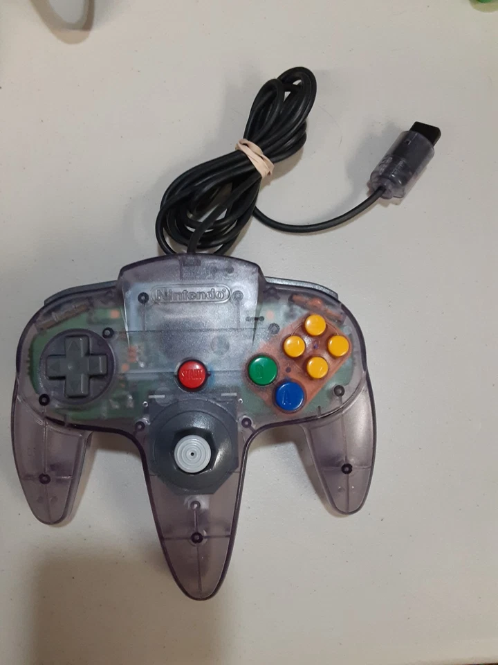 Nintendo 64 N64 Authentic Atomic Purple Controller Clean W/ Rebuilt Joysticks - Image 1 of 1