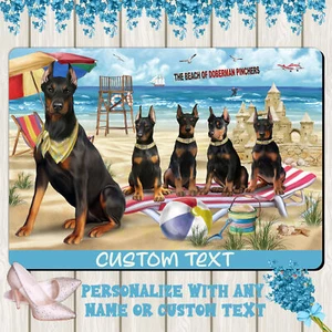 Doberman Pinscher Dog Floor Mat Personalized Anti-Slip Pet Door Mat Indoor NWT - Picture 1 of 52