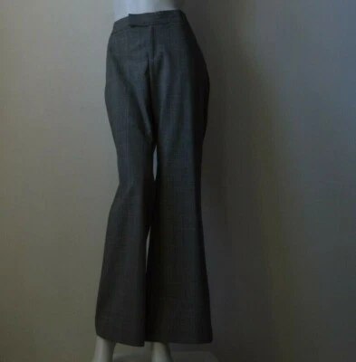 Pantalones de carrera para mujer Bitten nuevos con etiquetas mezcla de lana elásticos acampanados negros/blancos talla 14 Foto 1 de 4