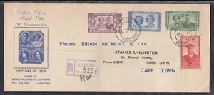 Bechuanaland Scott 143-6 FDC - 1947 Royal Visit T2 - Imagen 1 de 1