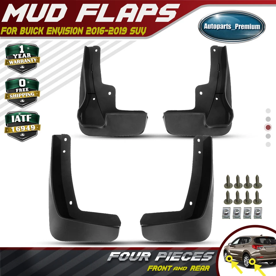 4x protectores contra salpicaduras guardabarros con tabla de correr para Buick Envision Sport modelo 16-19 Foto 1 de 4